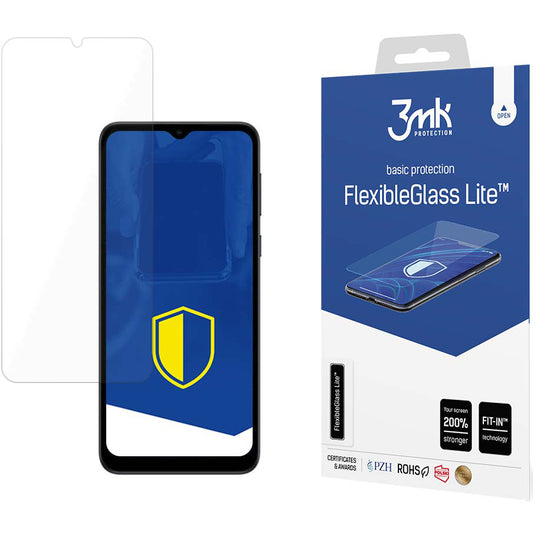 Screen Protector 3MK FlexibleGlass Lite voor Motorola Moto E13, Flexibel Glas, Volledig Gelijmd 