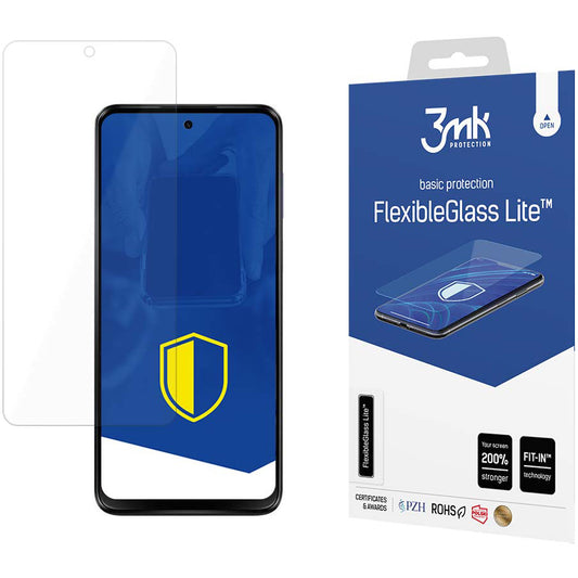 Screen Protector 3MK FlexibleGlass Lite voor Motorola Moto G13 / G23, Flexibel Glas, Volledig Gelijmd 