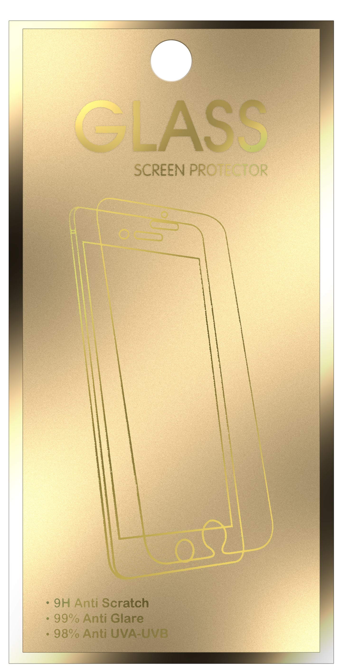 OEM Gold Edition Screen Protector voor Samsung Galaxy J3 (2017) J330, Glas Beschermd, Volledig Gelijmd 