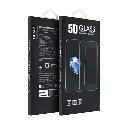 OEM Screen Protector for Xiaomi Redmi Note 12 4G / Note 12, Glass Shielded, Full Glue, 5D, Black