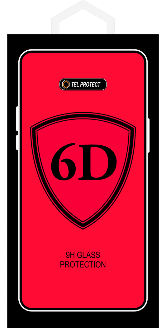 OEM schermbeschermfolie voor Samsung Galaxy A51 5G A516 / A51 A515, gehard glas, volledige lijm, 6D, zwart