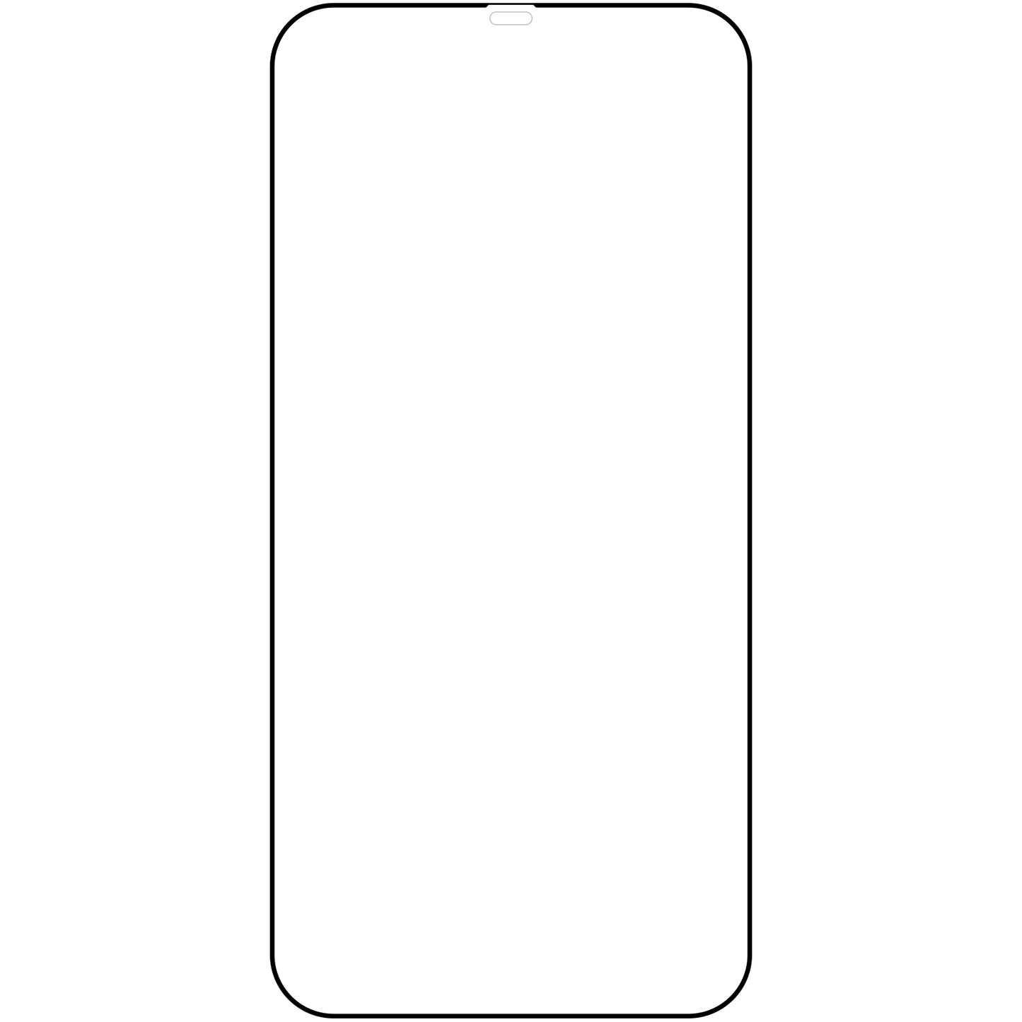 OEM Schermbeschermer voor Apple iPhone 11 Pro / XS / X, Afgeschermd glas, volledige lijm, zwart 