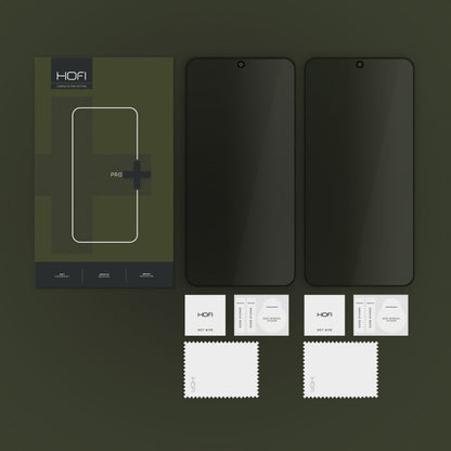 Privacy Screen Protector HOFI Glass PRO+ voor Samsung Galaxy S25 S931, Gehard Glas, Volledige Lijm, Set van 2 stuks