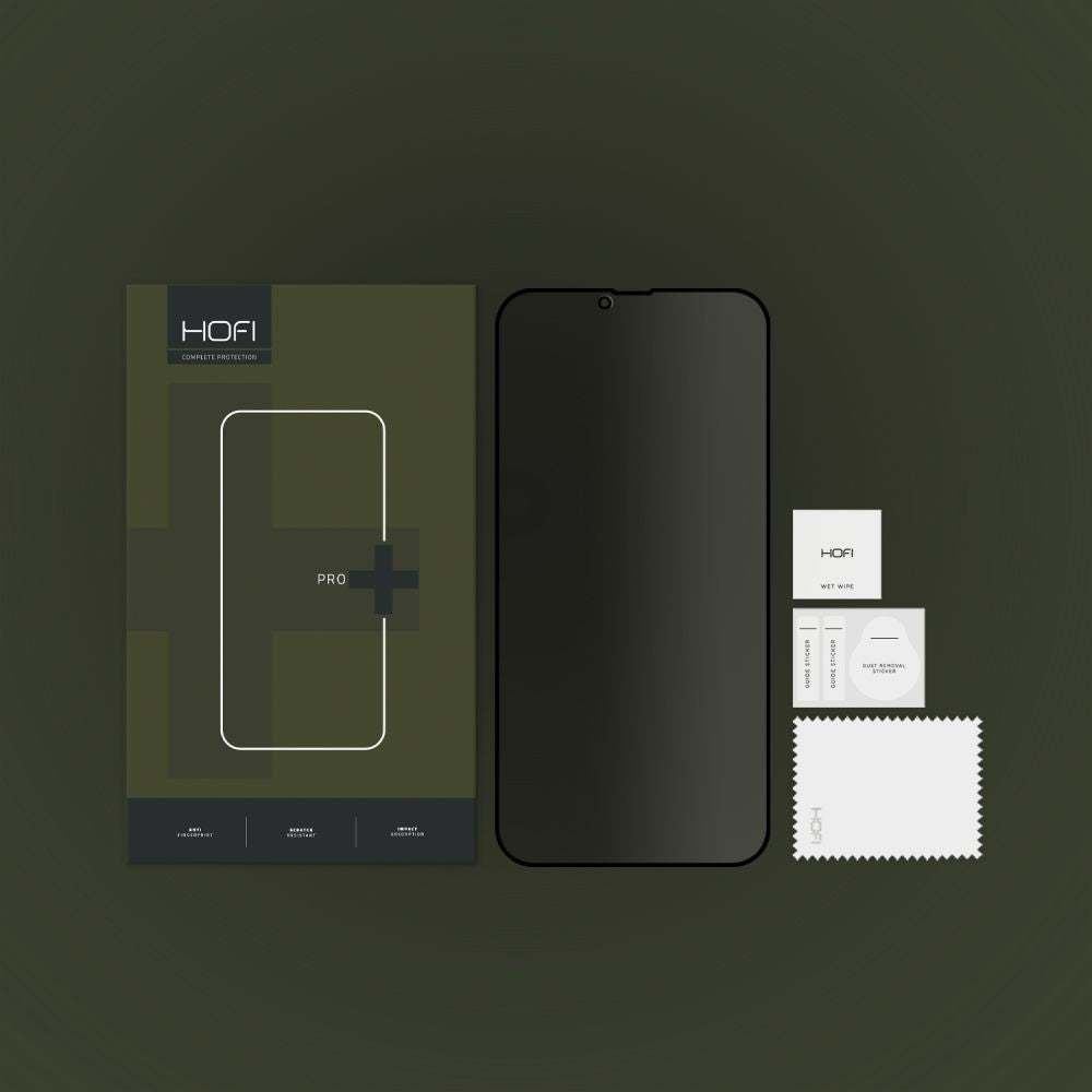 Privacy Screen Protector HOFI PRO+ for Apple iPhone 14 Plus / 13 Pro Max, Tempered Glass, Full Glue