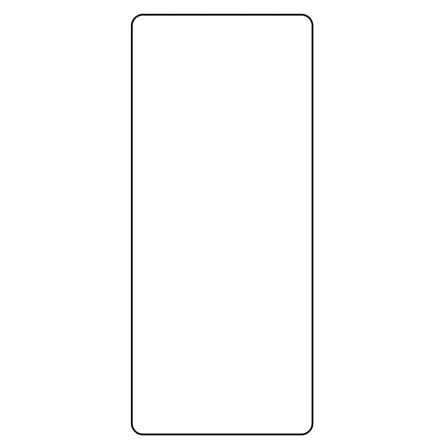 OEM schermbeschermfolie voor Samsung Galaxy S25 Ultra S938, gehard glas, full glue, 5D, zwart