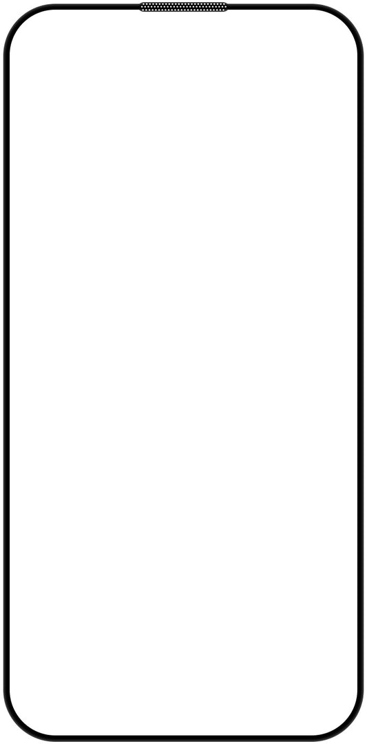 OEM Screenbeschermfolie met automatische uitlijning voor Apple iPhone 14 Pro Max, gehard glas, volledige lijm, 5D, zwart