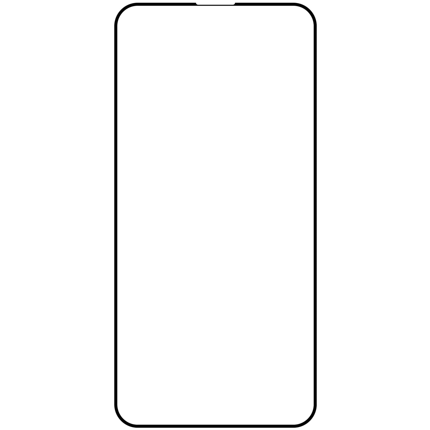OEM schermbeschermfolie voor Apple iPhone 15 Pro Max, gehard glas, volledige lijm, set van 10 stuks, 9D, zwart