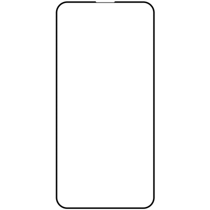 OEM schermbeschermfolie voor Apple iPhone 15 Pro Max, gehard glas, volledige lijm, set van 10 stuks, 9D, zwart