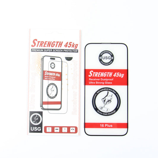 OEM Ultra Strong 45KG schermbeschermfolie voor Samsung Galaxy A35 5G A356, gehard glas, volledige lijm, 2.5D, zwart