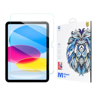 Clear Lito Classic schermbeschermfolie voor Apple iPad (2025) / (2022), gehard glas, volledige lijm, 2.5D