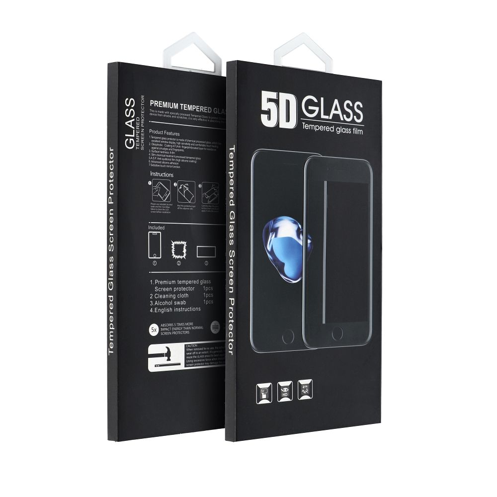 Matte OEM schermbeschermfolie voor Apple iPhone 17 Pro, Gehard Glas, Volledige Lijm, 5D, Zwart