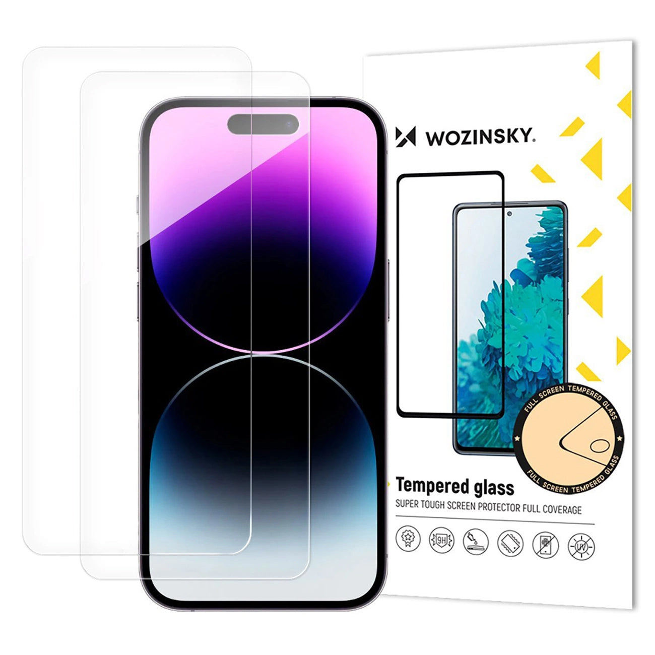 WZK Schermbeschermfolie voor Apple iPhone 17 Air, Gehard Glas, Volledige Lijm, Set van 2 Stuks