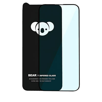 Bear HD schermbeschermfolie voor Apple iPhone 14 Pro Max, gehard glas, volledige lijm, zwart