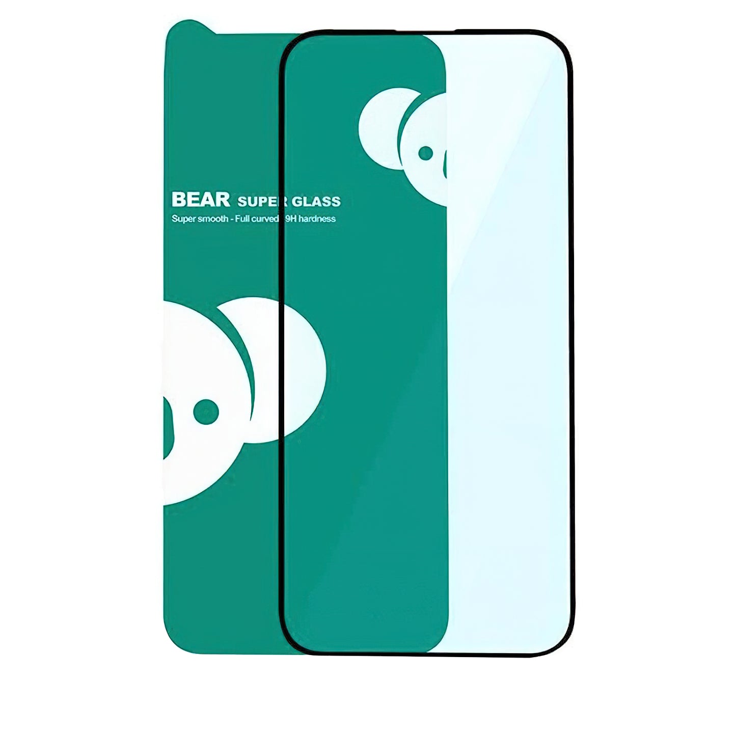 Bear Super Hard schermbeschermfolie voor Apple iPhone 17, gehard glas, full glue, 3D, zwart