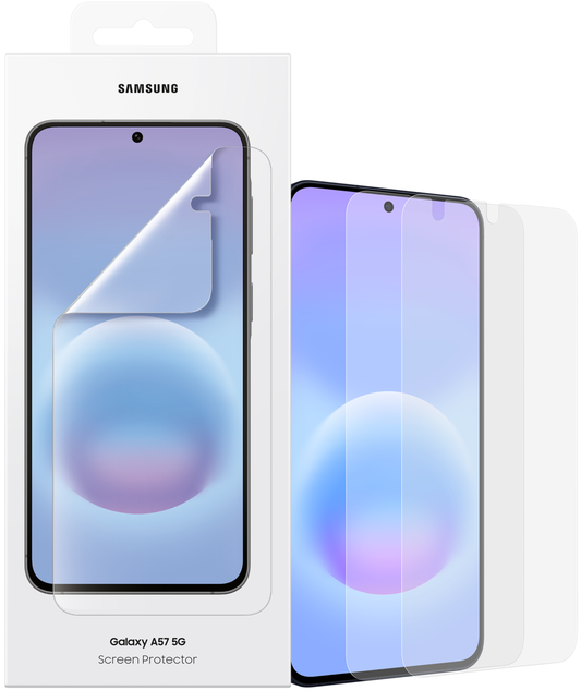 Schermbeveiligingsfolie Samsung voor Galaxy A57 5G, Plastic, Set van 2 stuks EF-UA576CTEGWW