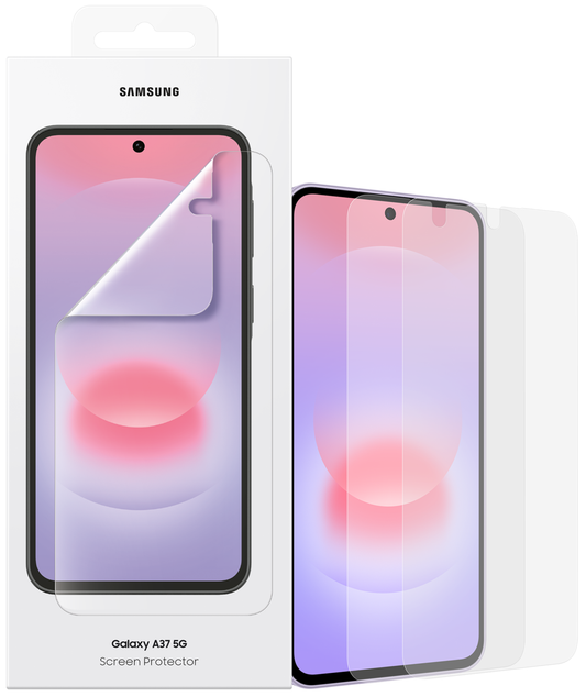 Schermbeveiligingsfolie Samsung voor Galaxy A37 5G, Plastic, Set van 2 stuks EF-UA376CTEGWW
