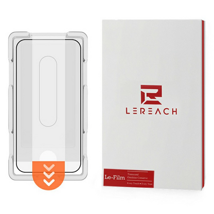 Lereach schermbeschermfolie voor Xiaomi Poco X8 Pro Max, gehard glas, volledige lijm, zwart