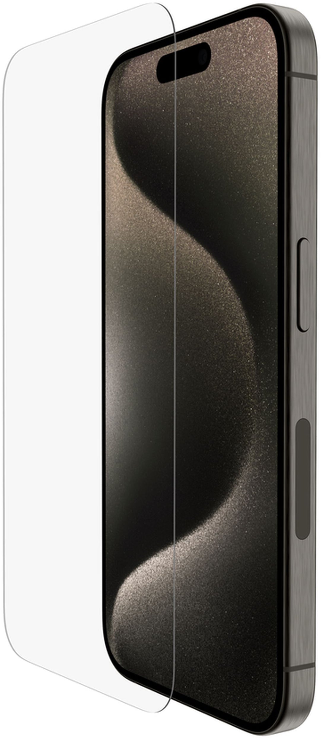 Belkin ScreenForce TemperedGlass schermbeschermer voor Apple iPhone 15 Pro Max, gehard glas, Full Glue OVA138zz