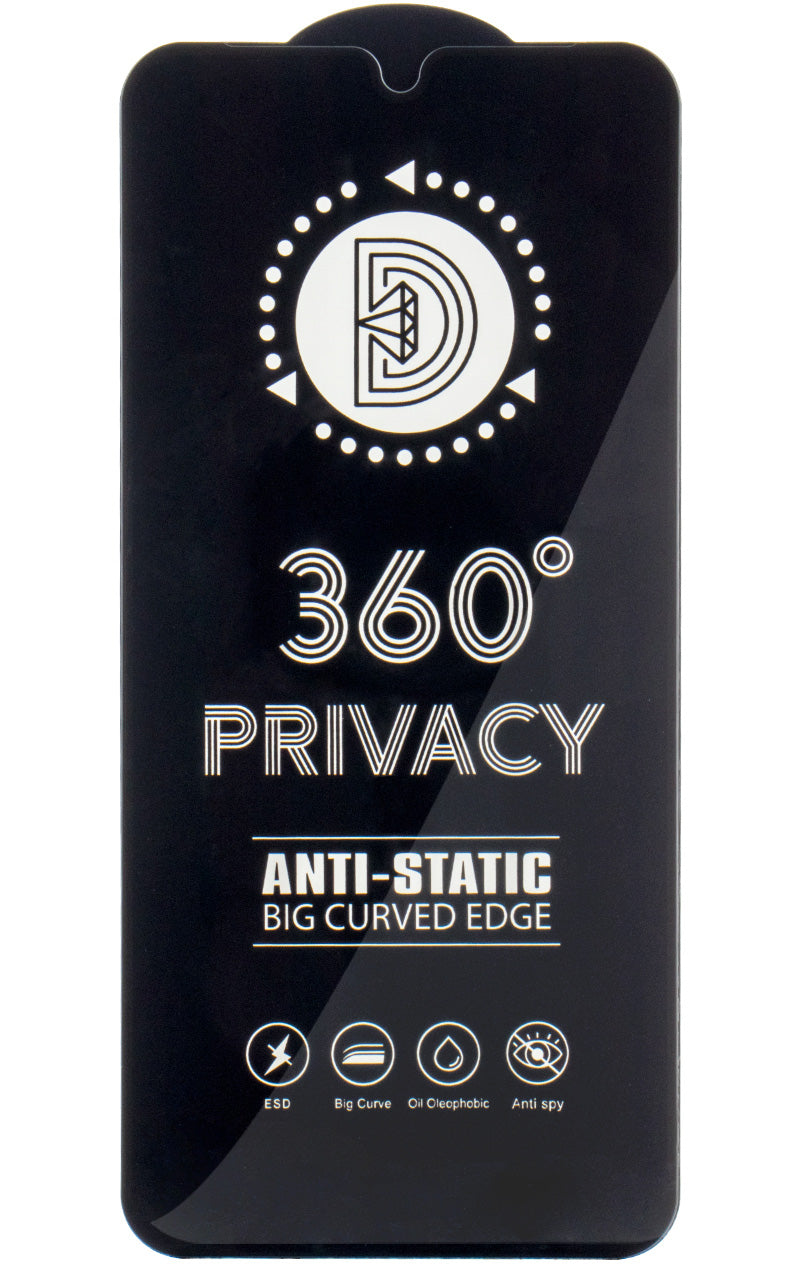 Privacy schermbeschermfolie OEM 360 voor Samsung Galaxy A37 5G, gehard glas, volledige lijm