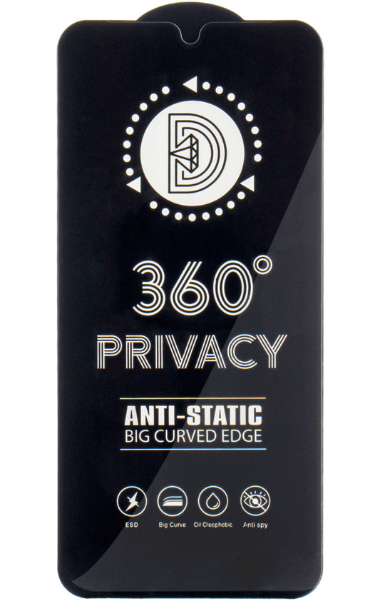 Privacy schermbeschermfolie OEM 360 voor Samsung Galaxy A37 5G, gehard glas, volledige lijm