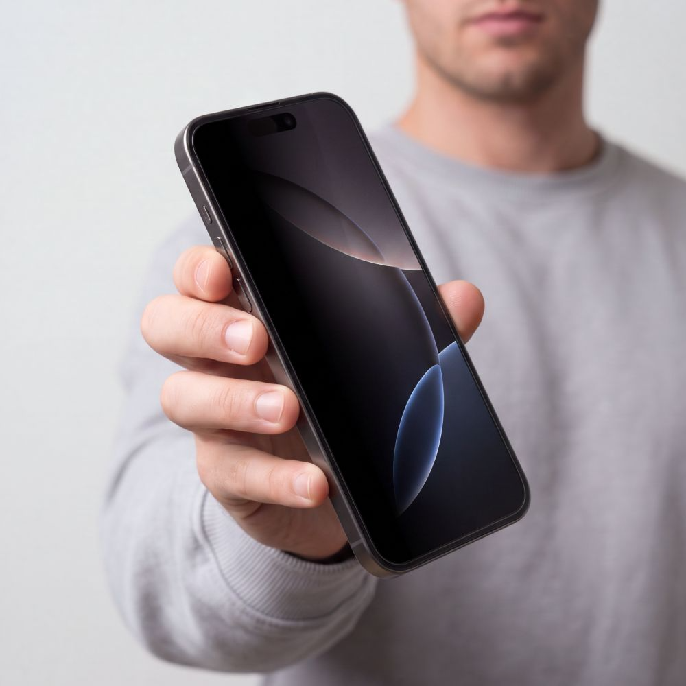 Privacy Tech-Protect OneTouch schermbeschermfolie voor Apple iPhone 18 Pro, gehard glas, volledige lijm, set van 2 stuks