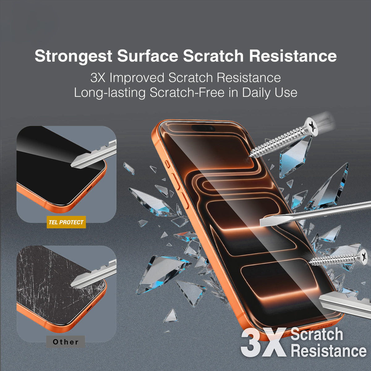 Tel Protect 10X HD DLC Diamond Coating-schermbeschermer voor Samsung Galaxy S26 Ultra S948, gehard glas, volledige kleeflaag, zwart