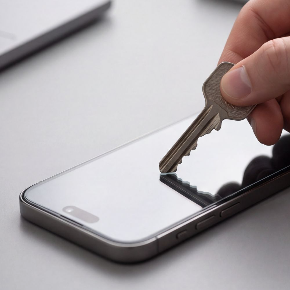 Privacy Tech-Protect OneTouch schermbeschermfolie voor Apple iPhone 18 Pro, gehard glas, volledige lijm, set van 2 stuks