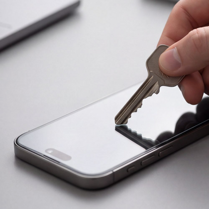 Privacy Tech-Protect OneTouch schermbeschermfolie voor Apple iPhone 18 Pro, gehard glas, volledige lijm, set van 2 stuks