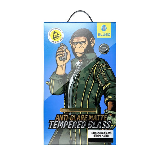 Beschermend Schermprivacy Mr Monkey Glas voor Apple iPhone 15 Pro, Beschermd Glas, Vol Lijm, 5D