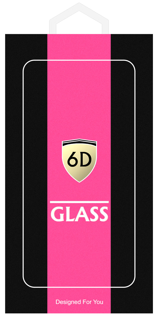 OEM schermbeschermfolie voor Samsung Galaxy A55 5G A556, gehard glas, full glue, 6D, zwart