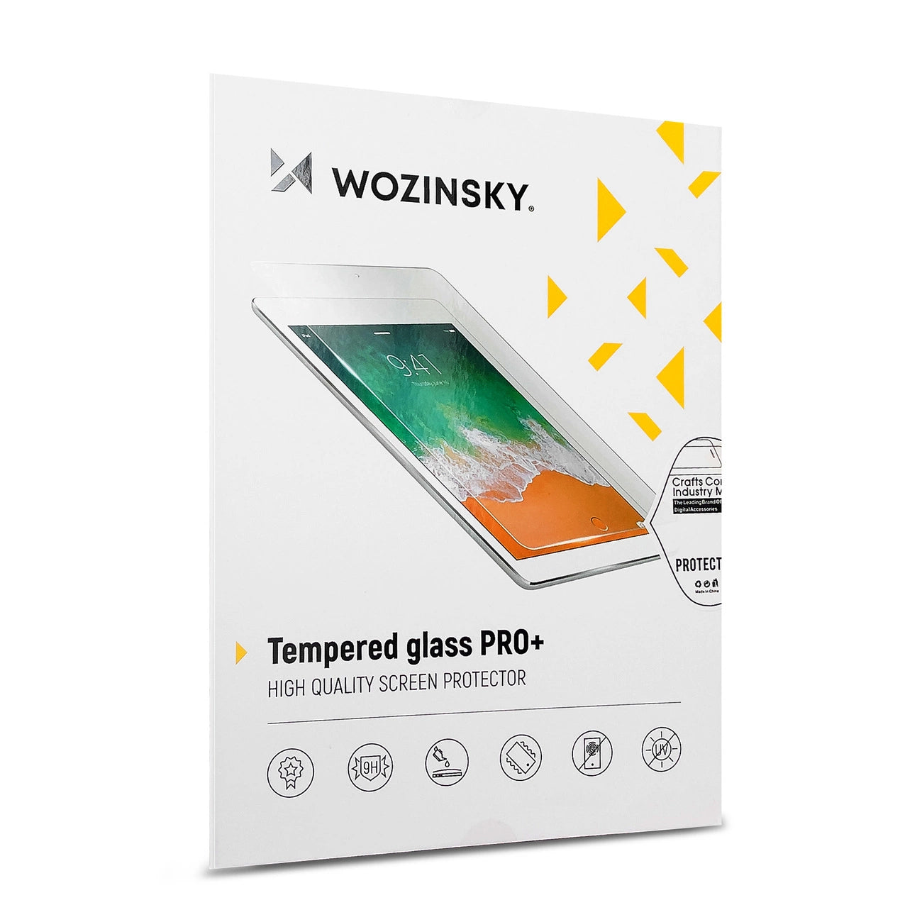 WZK Screen Protector voor Apple iPad Air 13 (2024), Glasbeschermd, Volledig gelijmd 