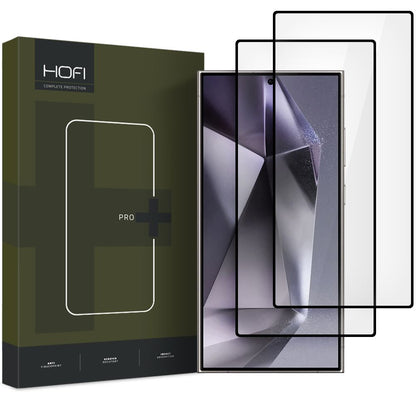 HOFI Glass PRO+ Screen Protector for Samsung Galaxy S25 Ultra S938, Tempered Glass, Full Glue, Set of 2 pieces, Black