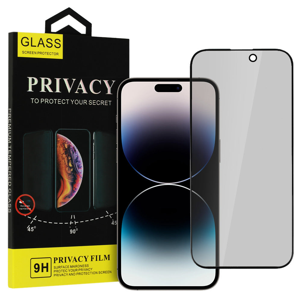 Privacy OEM Screen Protector for Samsung Galaxy A06 A065, Tempered Glass, Full Glue, Black