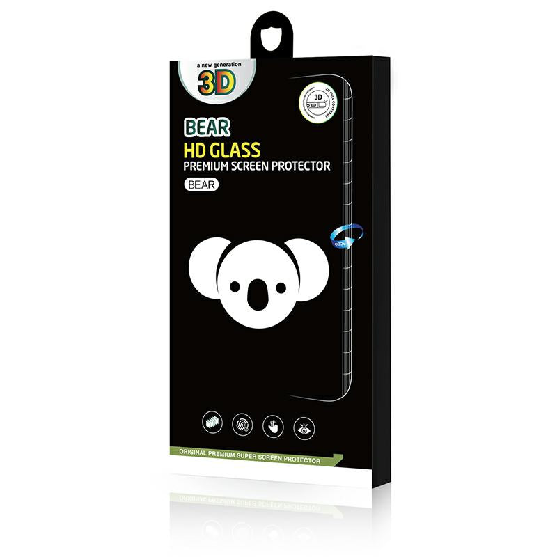 Bear HD schermbeschermfolie voor Samsung Galaxy S24 Ultra S928, gehard glas, full glue, zwart