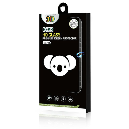 Bear HD schermbeschermfolie voor Samsung Galaxy S24 Ultra S928, gehard glas, full glue, zwart