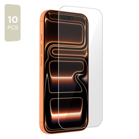 Tech-Protect schermbeschermfolie voor Apple iPhone 17 Pro Max / 16 Pro Max, Gehard Glas, Volledige Lijm, Set van 10 stuks