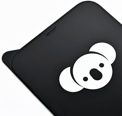 Bear HD schermbeschermfolie voor Apple iPhone 17, gehard glas, full glue, zwart