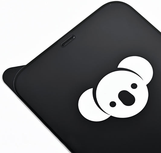 Bear HD schermbeschermfolie voor Apple iPhone 17 Air, gehard glas, volledige lijm, zwart