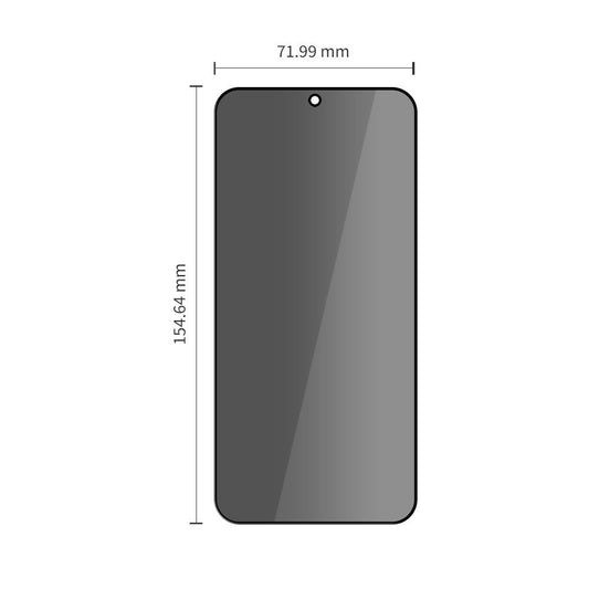 Privacy Tech-Protect Spy+ schermbeschermfolie voor Samsung Galaxy S26 Plus S947, Gehard Glas, Volledige Lijm, Set van 2 stuks