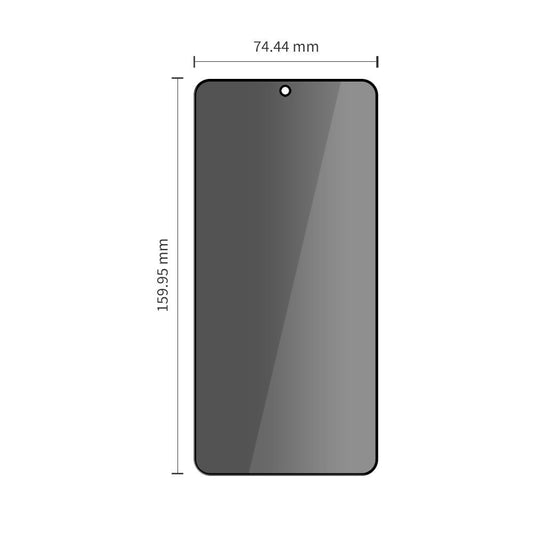 Privacy Tech-Protect Spy+ schermbeschermfolie voor Samsung Galaxy S26 Ultra S948, Gehard Glas, Volledige Lijm, Set van 2 stuks