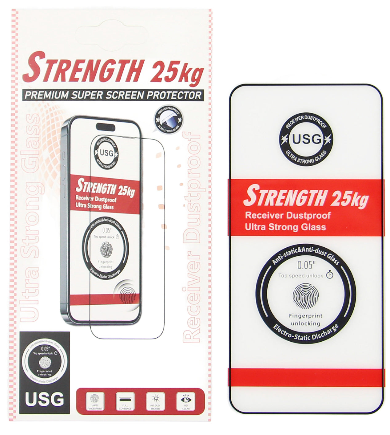 OEM Ultra Strong 25KG schermbeschermfolie voor Samsung Galaxy S25 S931, gehard glas, volledige lijm, 2.5D, zwart