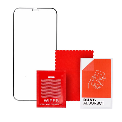 Veason PRO schermbeschermfolie voor Apple iPhone 17 / 16 Pro, gehard glas, volledige lijm, 6D, zwart