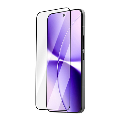 Lereach schermbeschermfolie voor Xiaomi Poco X8 Pro Max, gehard glas, volledige lijm, zwart