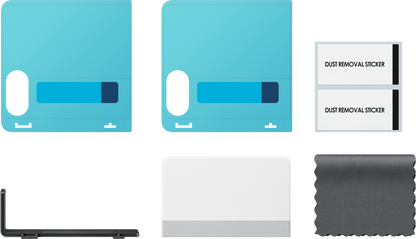 Samsung Anti-reflecterende Beschermfolie voor de Buitenste Scherm van Galaxy Z Flip8 F776, Plastic, Set van 2 stuks EF-UF776CTEGWW