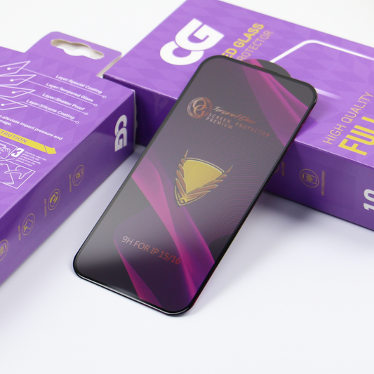 OG Premium schermbeschermfolie voor Samsung Galaxy A57 5G, gehard glas, volledige lijm, set van 10 stuks, zwart