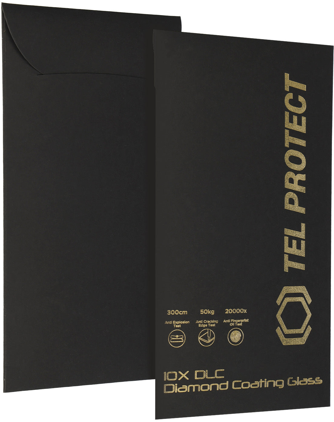 Tel Protect 10X HD DLC Diamond Coating schermbeschermer voor Apple iPhone 18 Pro / 17 Pro, gehard glas, volledige kleeflaag, zwart