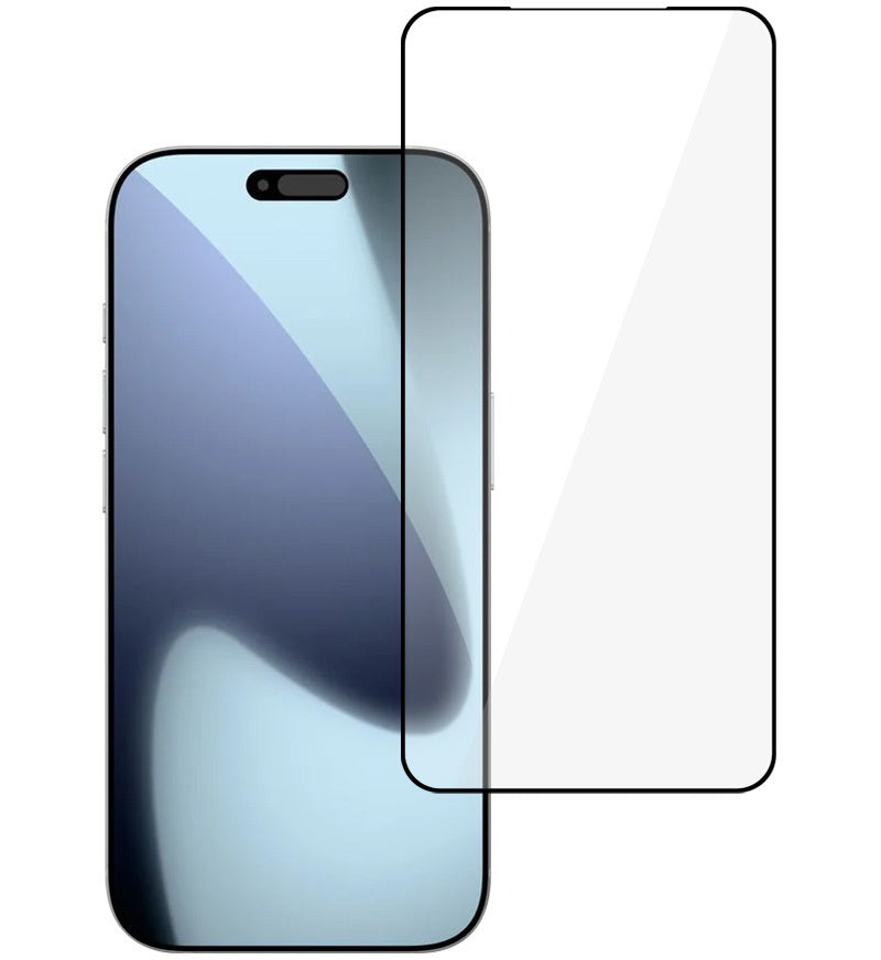 Tel Protect 10X HD Plus Titanium schermbeschermer voor Apple iPhone 18 Pro / 17 Pro, gehard glas, volledige kleeflaag, zwart