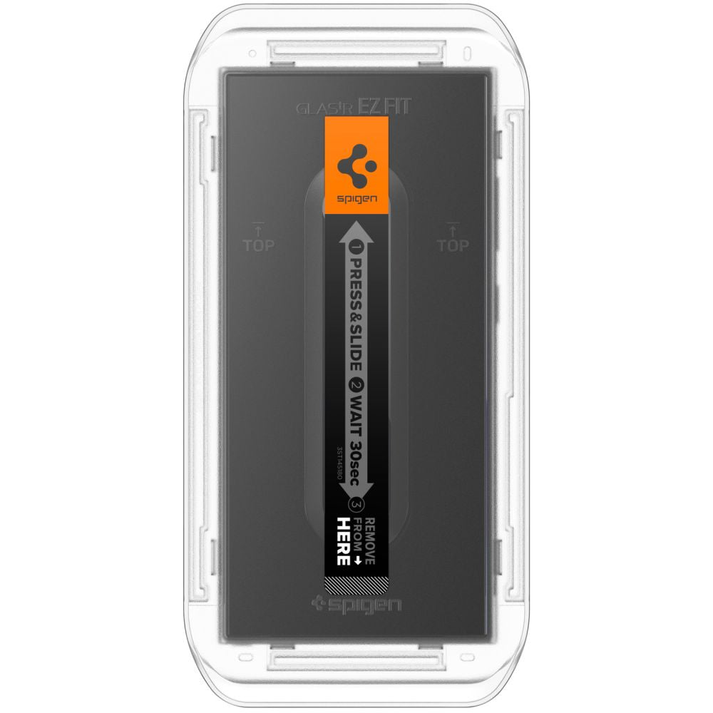 Spigen EZ FIT Screen Protector voor Samsung Galaxy S24 Ultra S928, Glasbeschermd, Volledig gelijmd, Set 2 stuks 