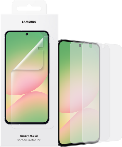 Schermbeschermfolie voor Samsung Galaxy A56 A566, Plastic, Set van 2 stuks EF-UA566CTEGWW
