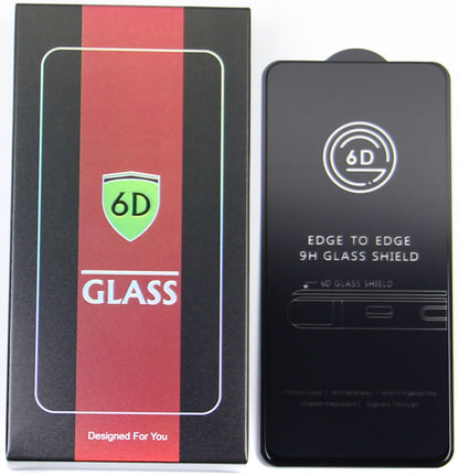 OEM schermbeschermfolie voor Apple iPhone 17e / 16e / 14 / 13 Pro, gehard glas, volledige lijm, set van 10 stuks, 6D, zwart